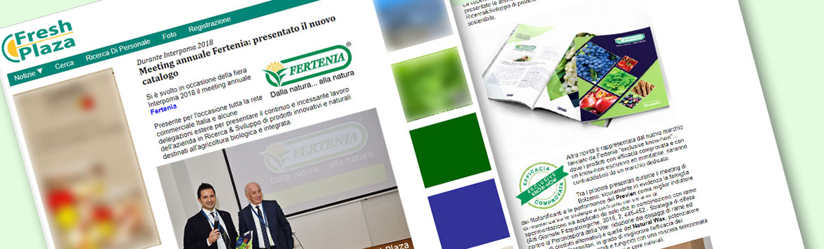 Articolo Fertenia su FreshPlaza
